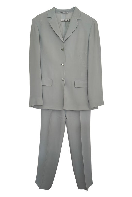 Light blue trouser suit