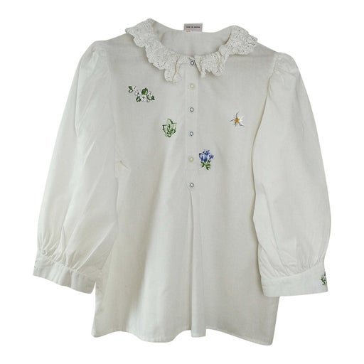 Embroidered cotton blouse
