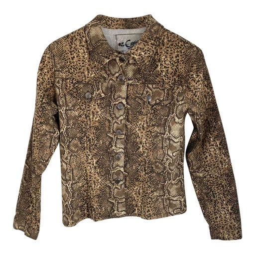 Python denim jacket