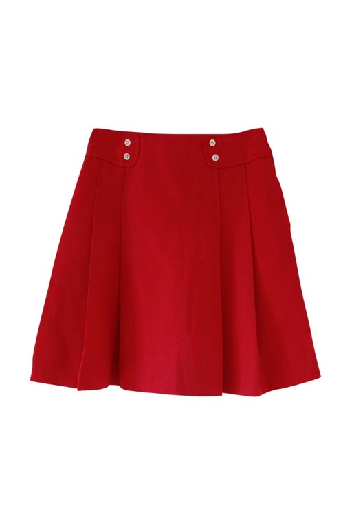 60's red mini skirt