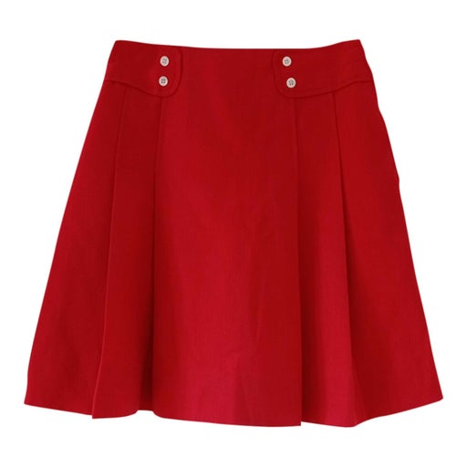 60's red mini skirt
