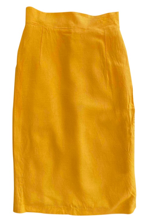 80's yellow skirt