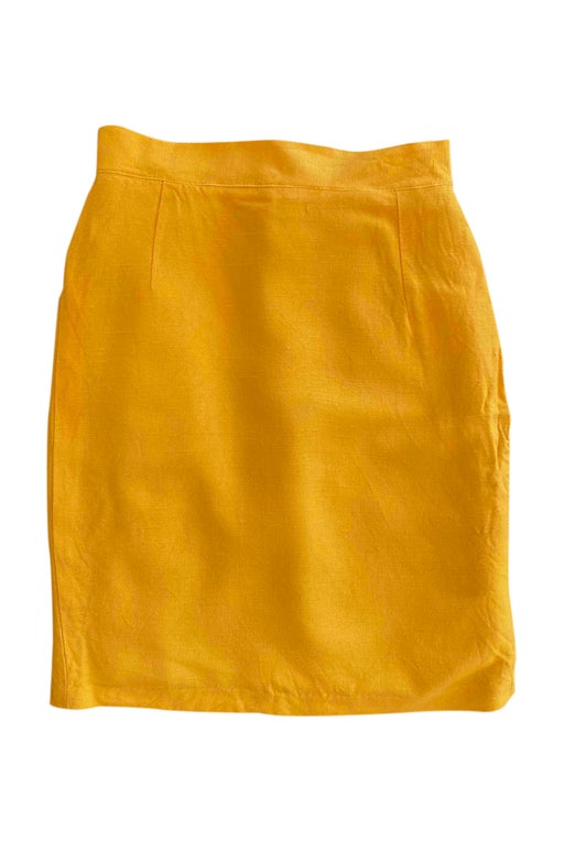 80's yellow skirt