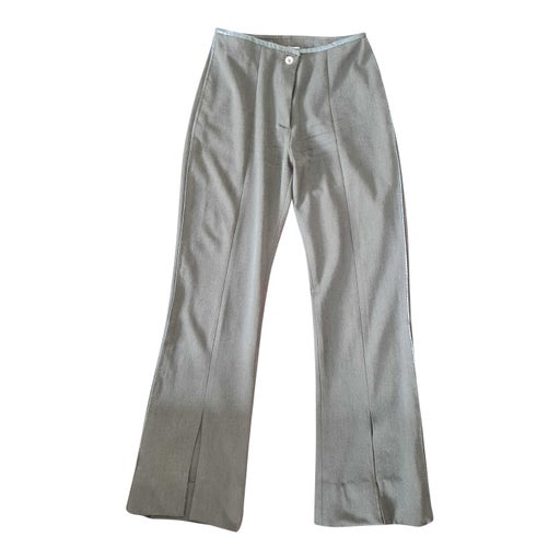 Khaki flare pants