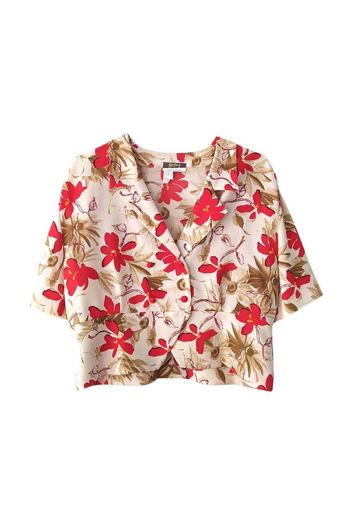 Blouse à fleurs