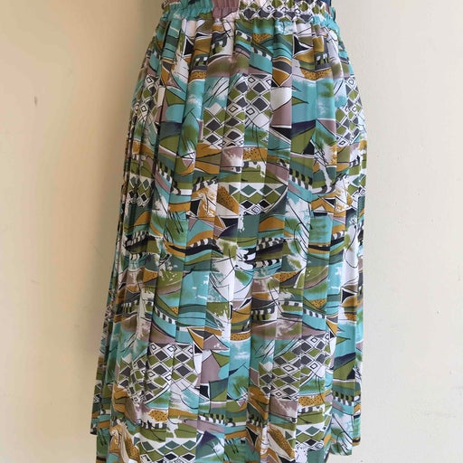 80&#39;s pleated skirt set