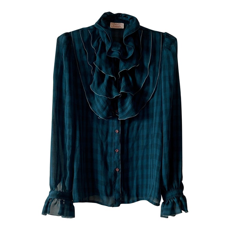 Chemise à sales jabot femme