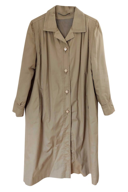 70's beige trench coat