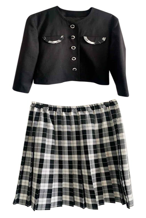 tartan skirt set