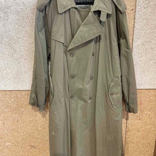 Khaki belted trench coat