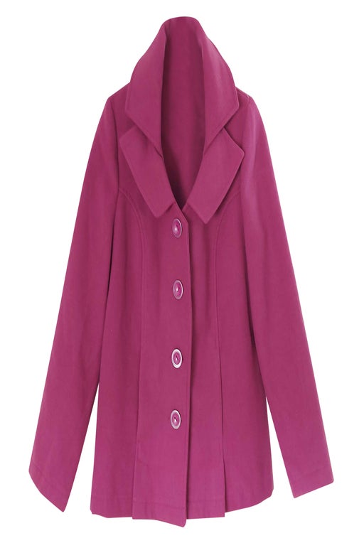 purple pea coat