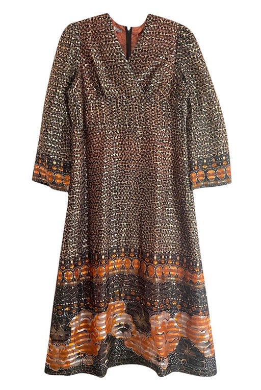 70's patterned dress