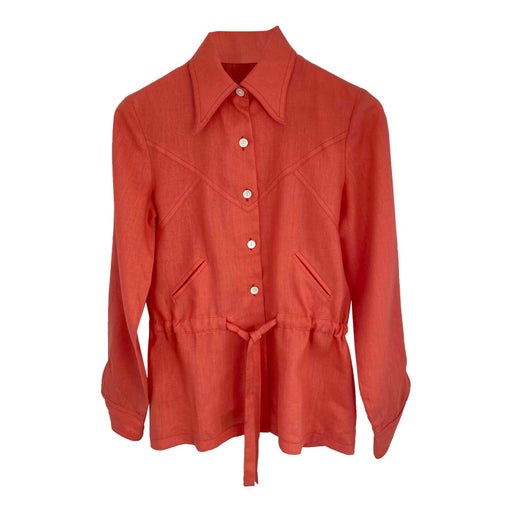 70's coral shirt