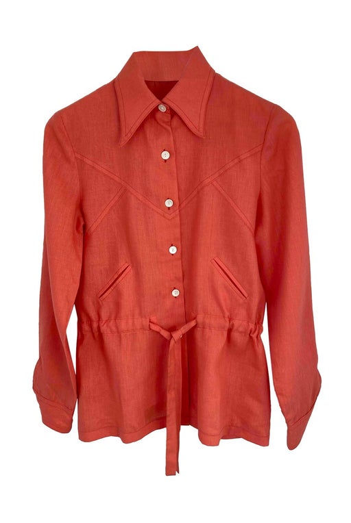 70's coral shirt