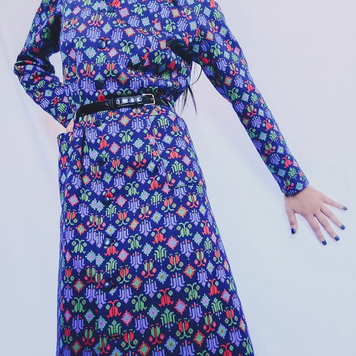 60's geometric dress