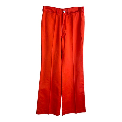 Flared cotton pants