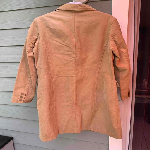 Suede trench coat