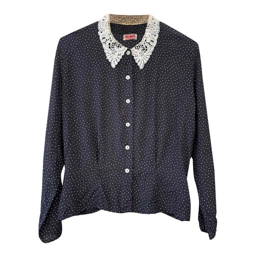 Chemise col en dentelle 