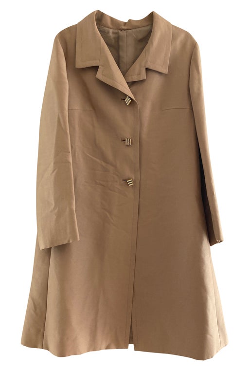 60's beige trench coat