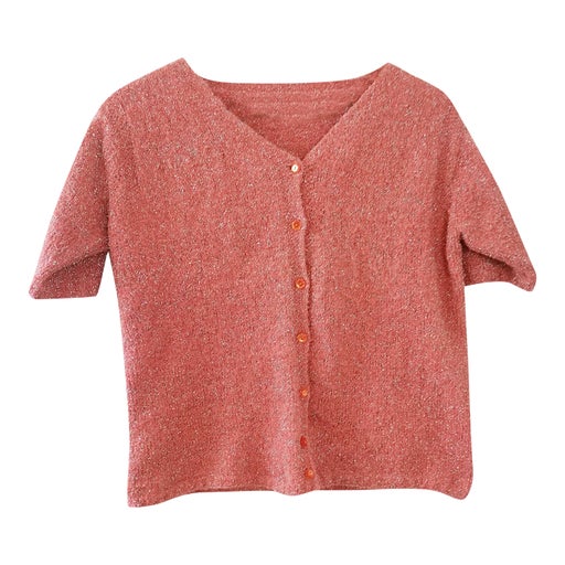 Knitted buttoned top