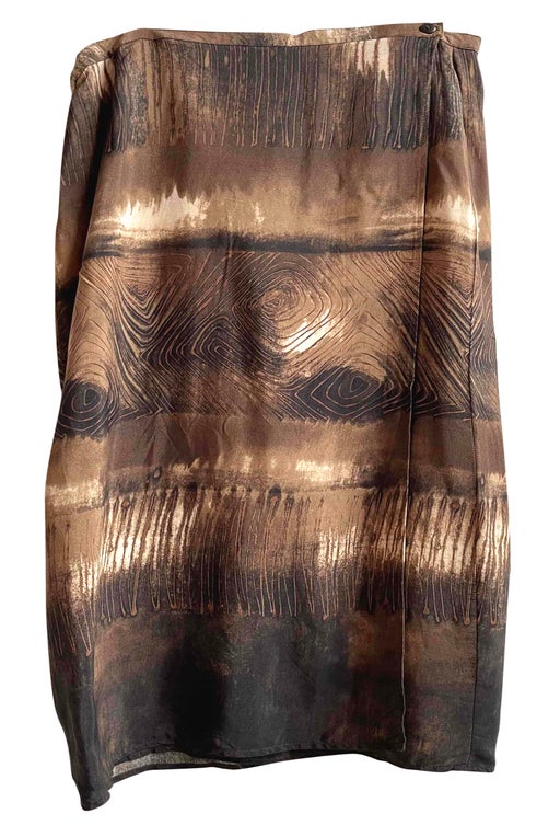 Chocolate wrap skirt