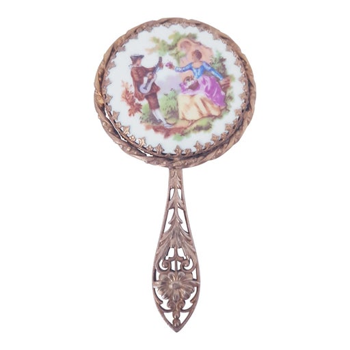 Porcelain bag mirror