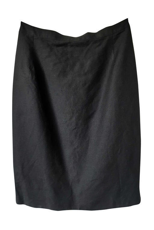 Black midi skirt