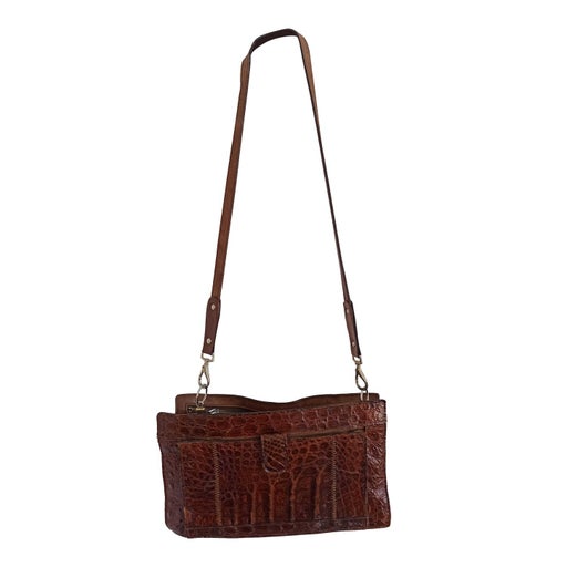 Pochette en cuir exotique 