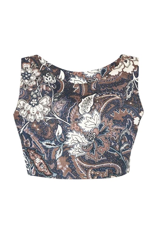 Crop top à fleurs