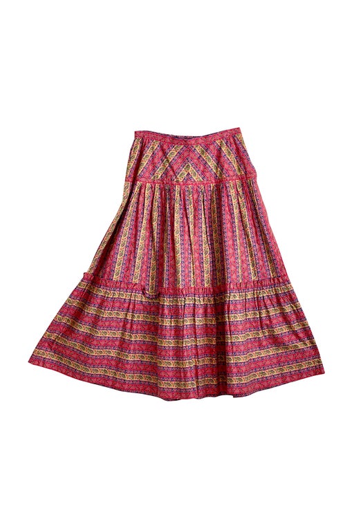 Patterned long skirt