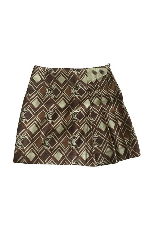 Patterned mini skirt