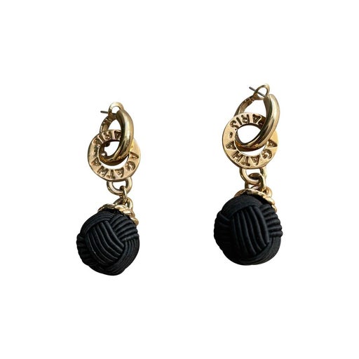 black earrings