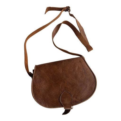 Leather shoulder bag