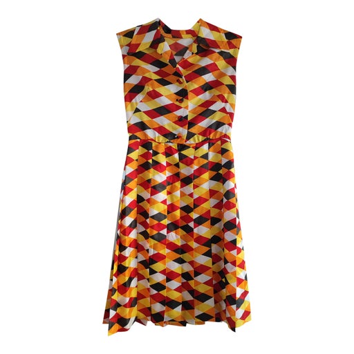 60's geometric dress