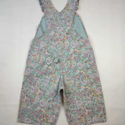 Floral short dungarees