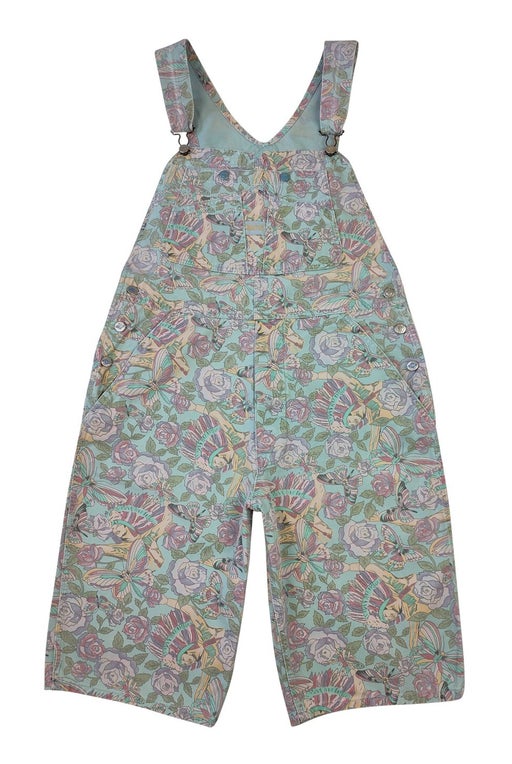 Floral short dungarees