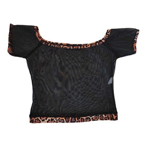 Black cropped top