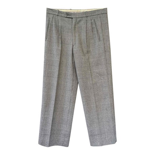 Prince of Wales pleated trousers
