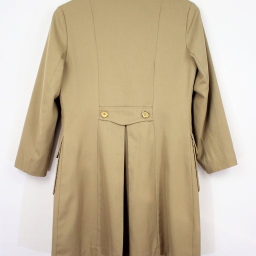 60' beige trench coat