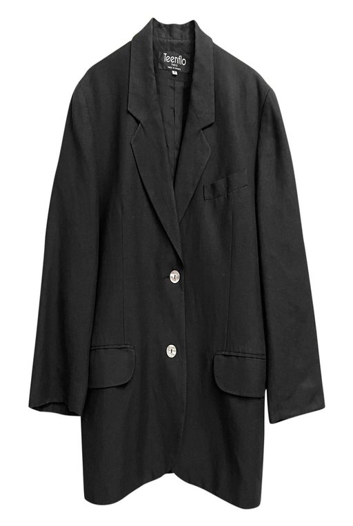 Black linen blazer