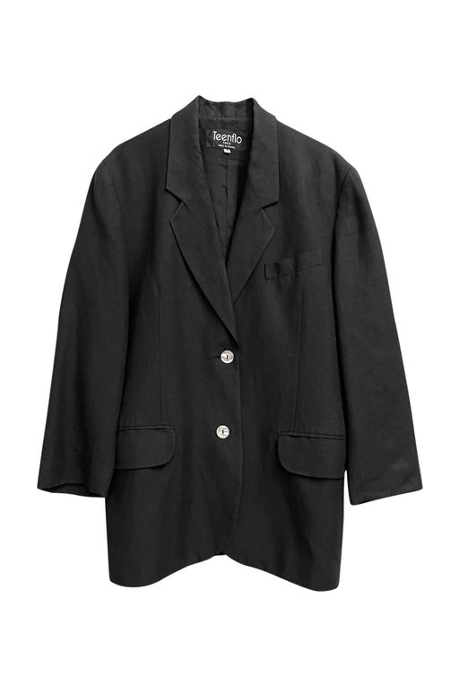 Black linen blazer