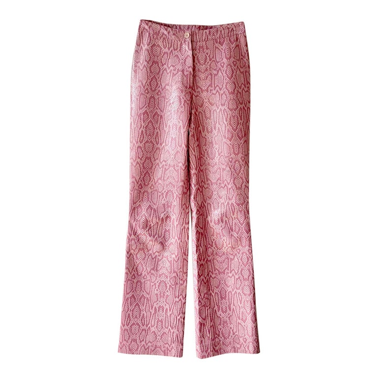 Pantalon flare rose