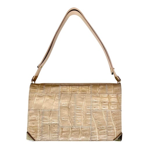 Sac baguette en cuir exotique