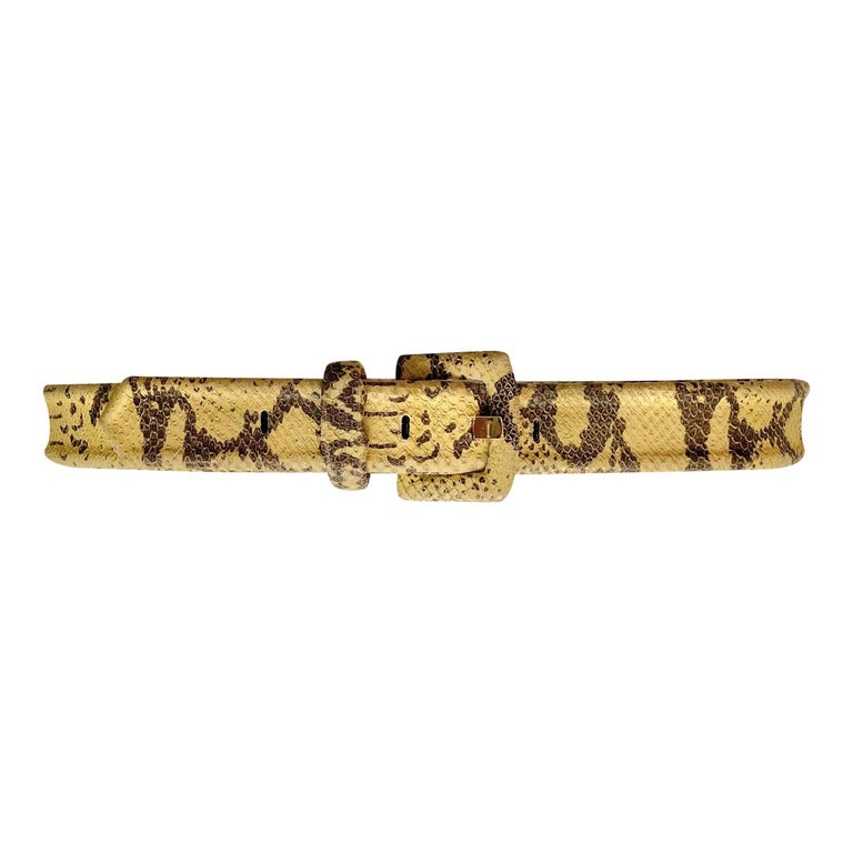 Ceinture en cuir exotique