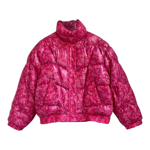90&#39;s floral puffer jacket