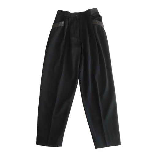 Pantalon à pinces en laine