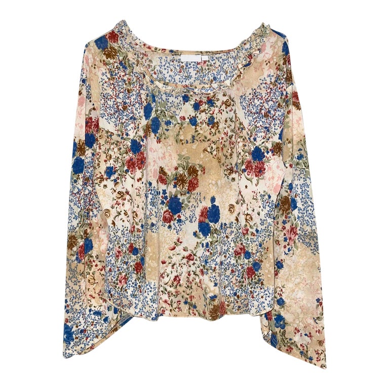 Top à fleurs 00's