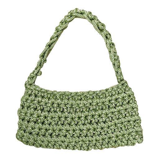 Crochet baguette bag