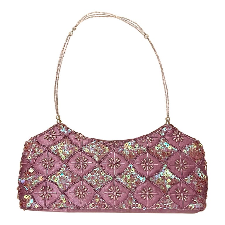 Sac baguette en perles 