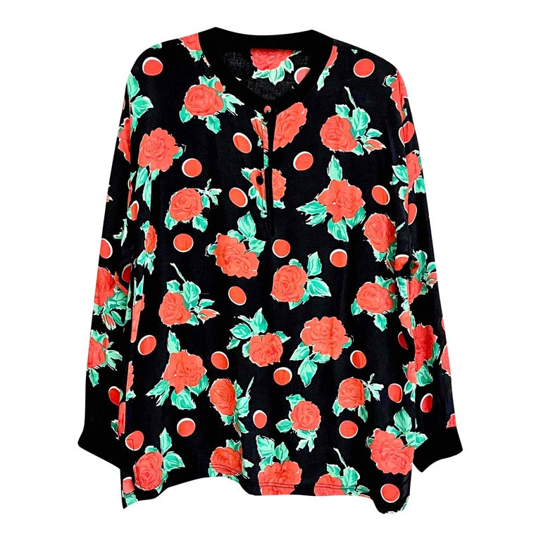 Sweat-shirt à fleurs